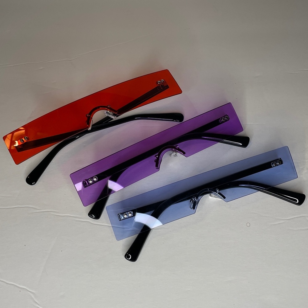 Rectangle Clear Small Sunglasses
